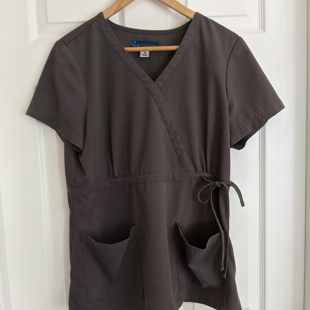 Koi Sapphire Scrub Top